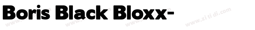 Boris Black Bloxx字体转换